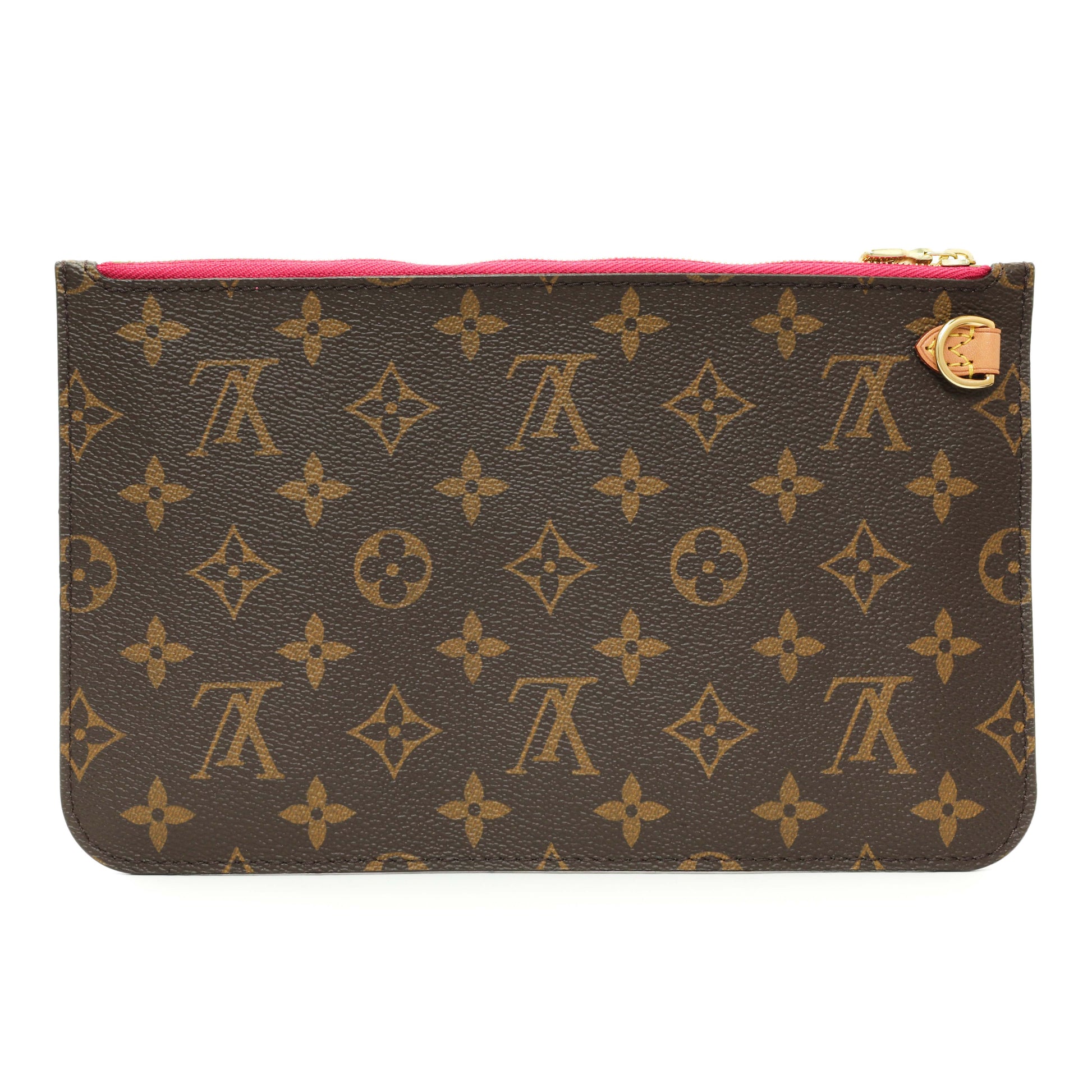 Exclusive Louis Vuitton Monogram Neverfull Pochette MM/GM — Side View