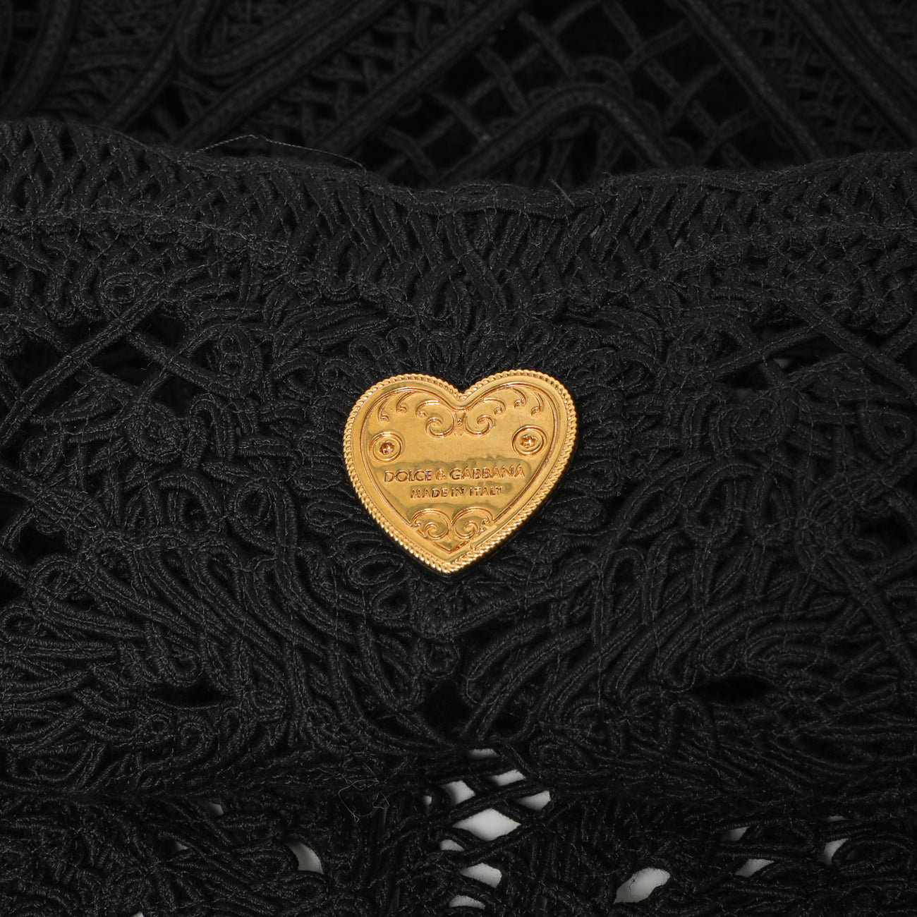 Exclusive Dolce & Gabbana Black Cordonetto Lace Tote — Alternate View 9