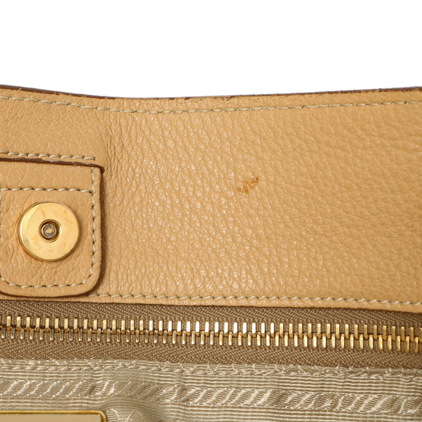 Exclusive Prada Beige Vitello Daino Shoulder Bag — Alternate View 12