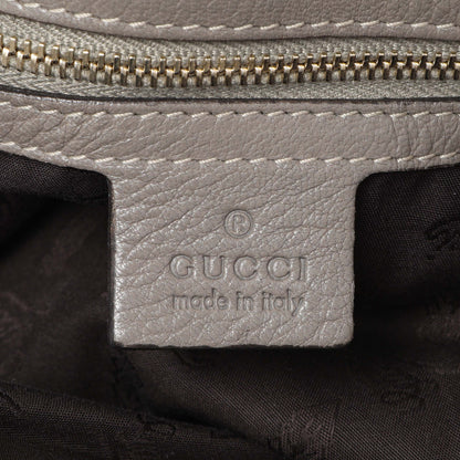 Exclusive Gucci Grey Calfskin G Wave Shoulder Bag — Alternate View 9
