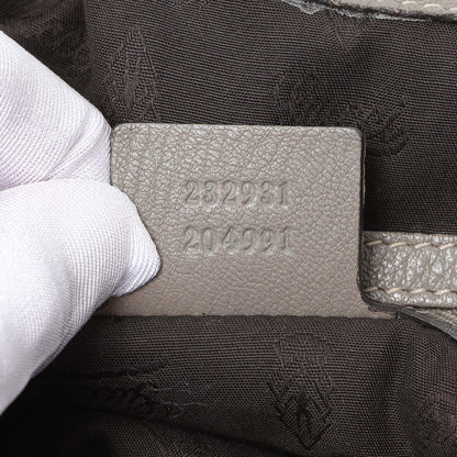 Exclusive Gucci Grey Calfskin G Wave Shoulder Bag — Alternate View 10