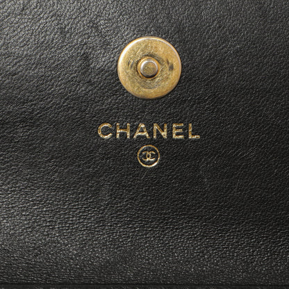 Exclusive Chanel Black Quilted Lambskin Pearl Crush Clutch with Chain — Alternate View 10