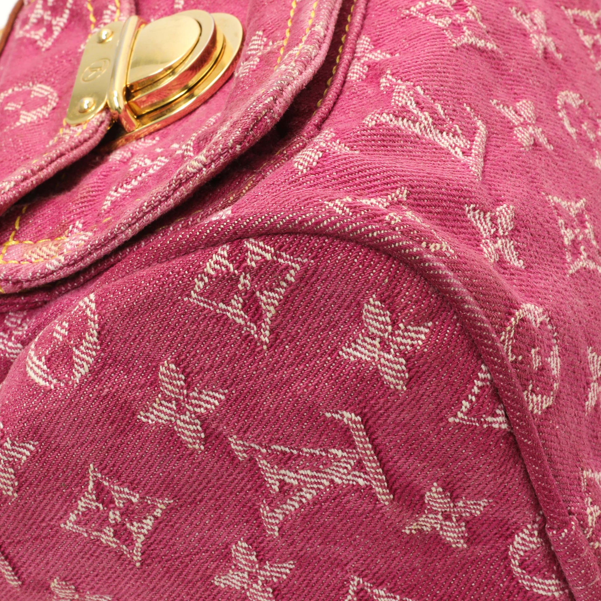 Exclusive Louis Vuitton Pink Monogram Denim Neo Speedy — Top View