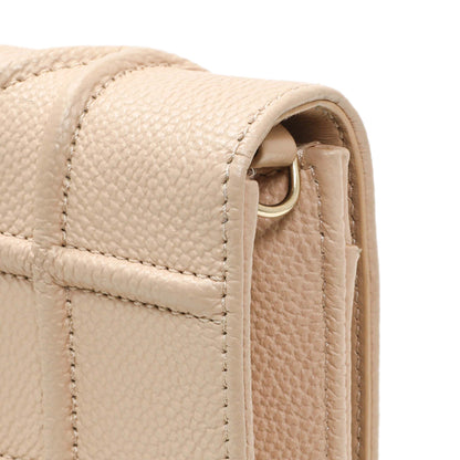 Exclusive Christian Dior Beige Grained Calfskin Diorama Wallet on Chain Pouch — Alternate View 9