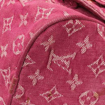 Exclusive Louis Vuitton Pink Monogram Denim Neo Speedy — Detail View