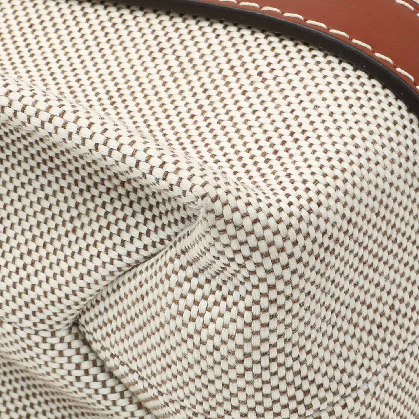 Exclusive Chloe Linen Calfskin Small Woody Ribbon Tote — Top View