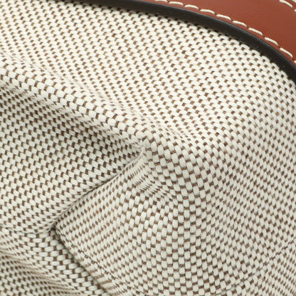 Exclusive Chloe Linen Calfskin Small Woody Ribbon Tote — Top View