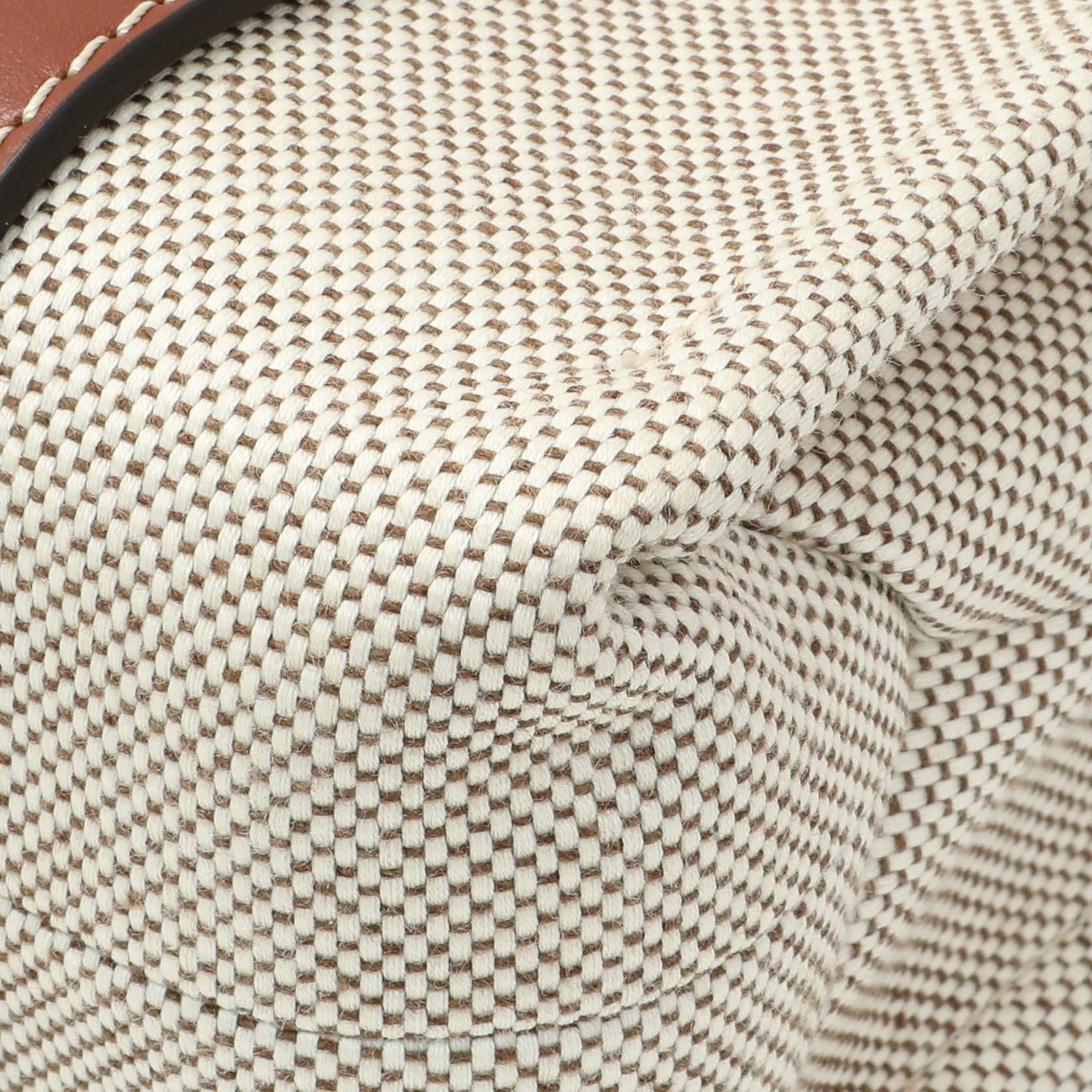 Exclusive Chloe Linen Calfskin Small Woody Ribbon Tote — Detail View