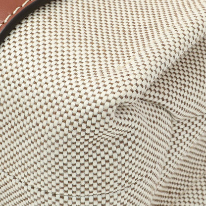 Exclusive Chloe Linen Calfskin Small Woody Ribbon Tote — Detail View