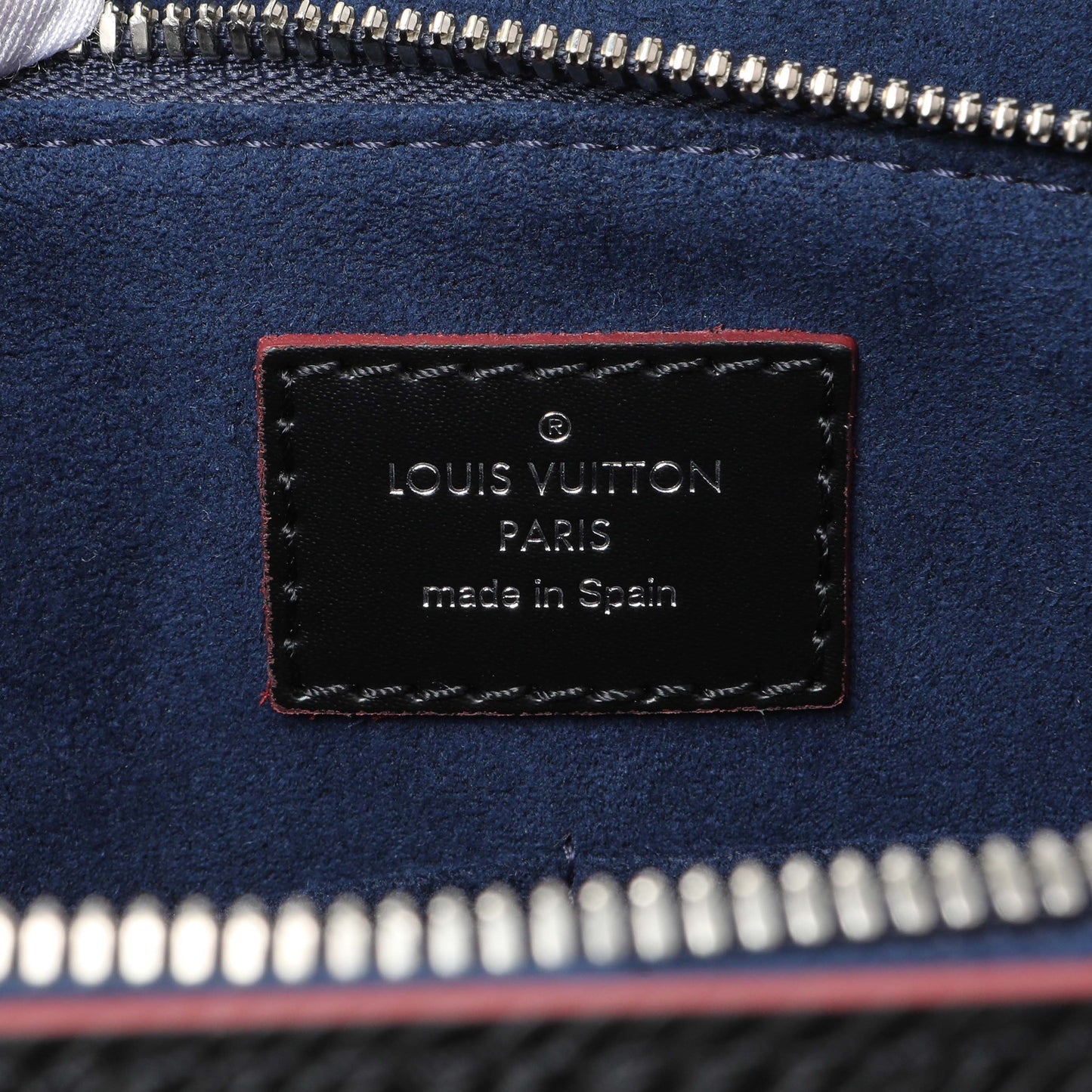 Exclusive Louis Vuitton Black Epi Soufflot MM — Detail View