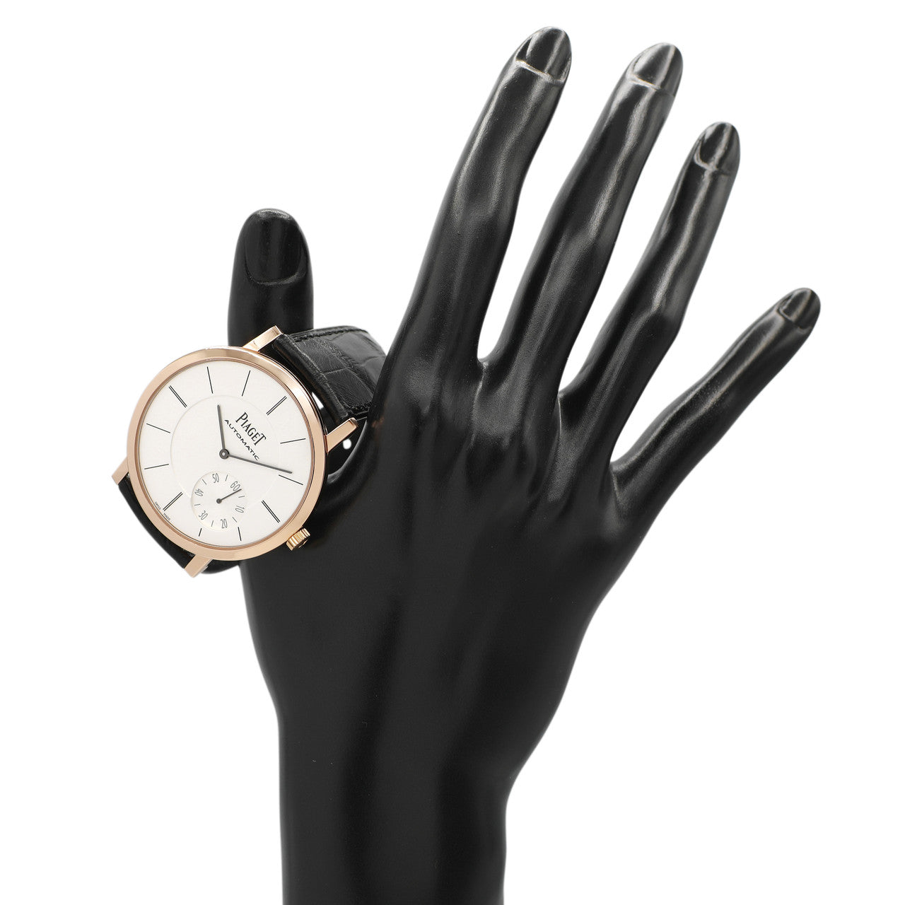 Exclusive Piaget 18K Rose Gold Altiplano 43mm Automatic Watch G0A35131 — Lifestyle View