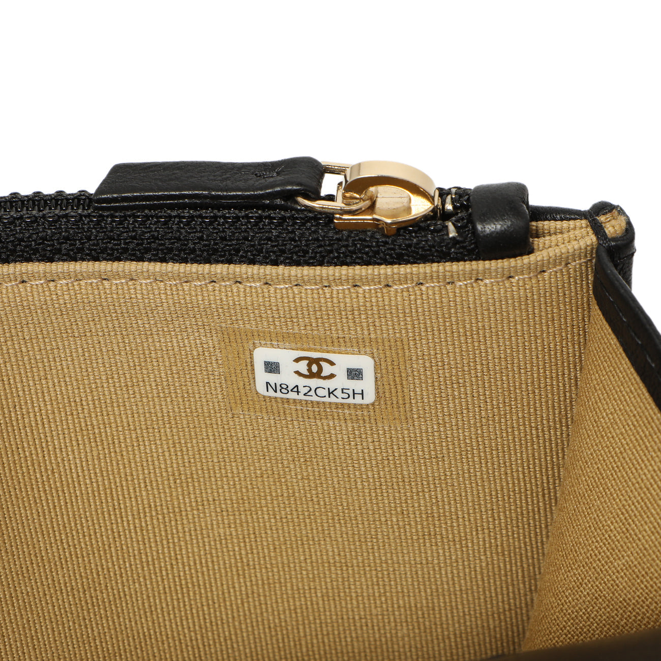 Exclusive Chanel Black Quilted Lambskin Pearl Crush Clutch with Chain — Alternate View 11