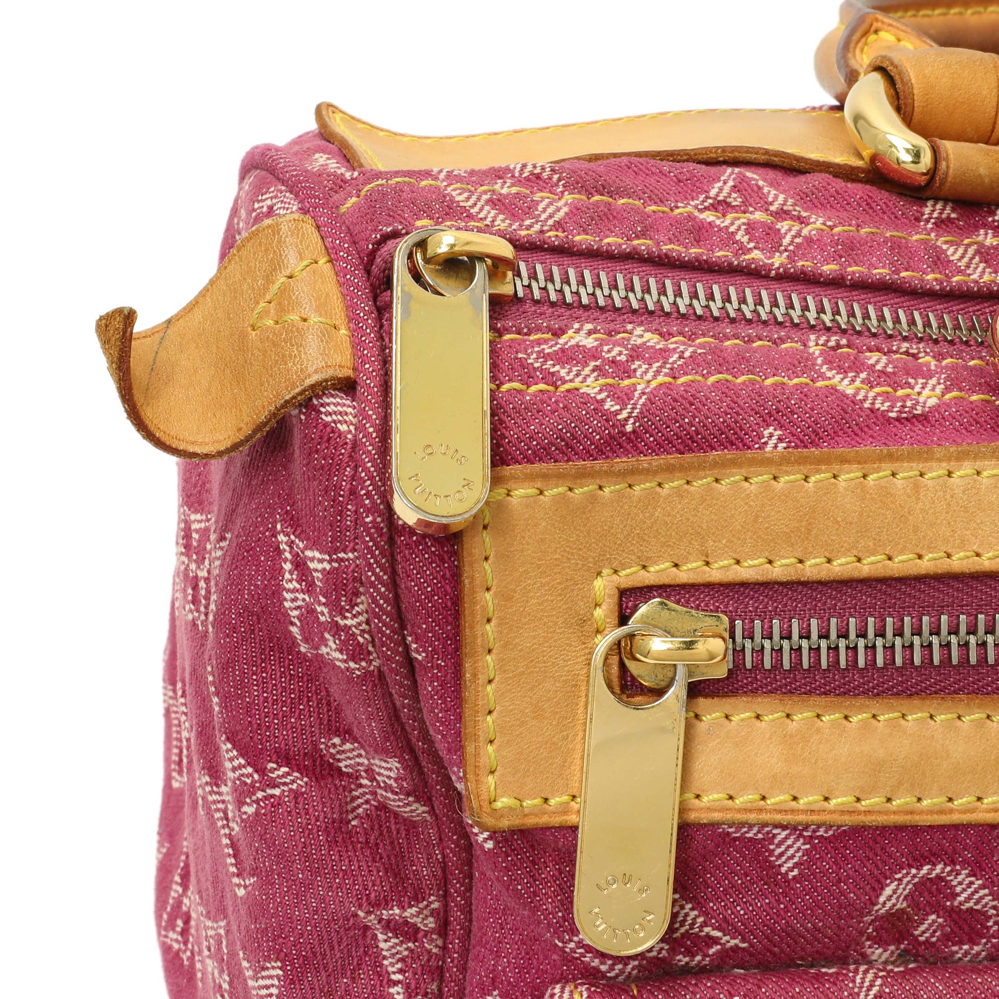 Exclusive Louis Vuitton Pink Monogram Denim Neo Speedy — Alternate View 13