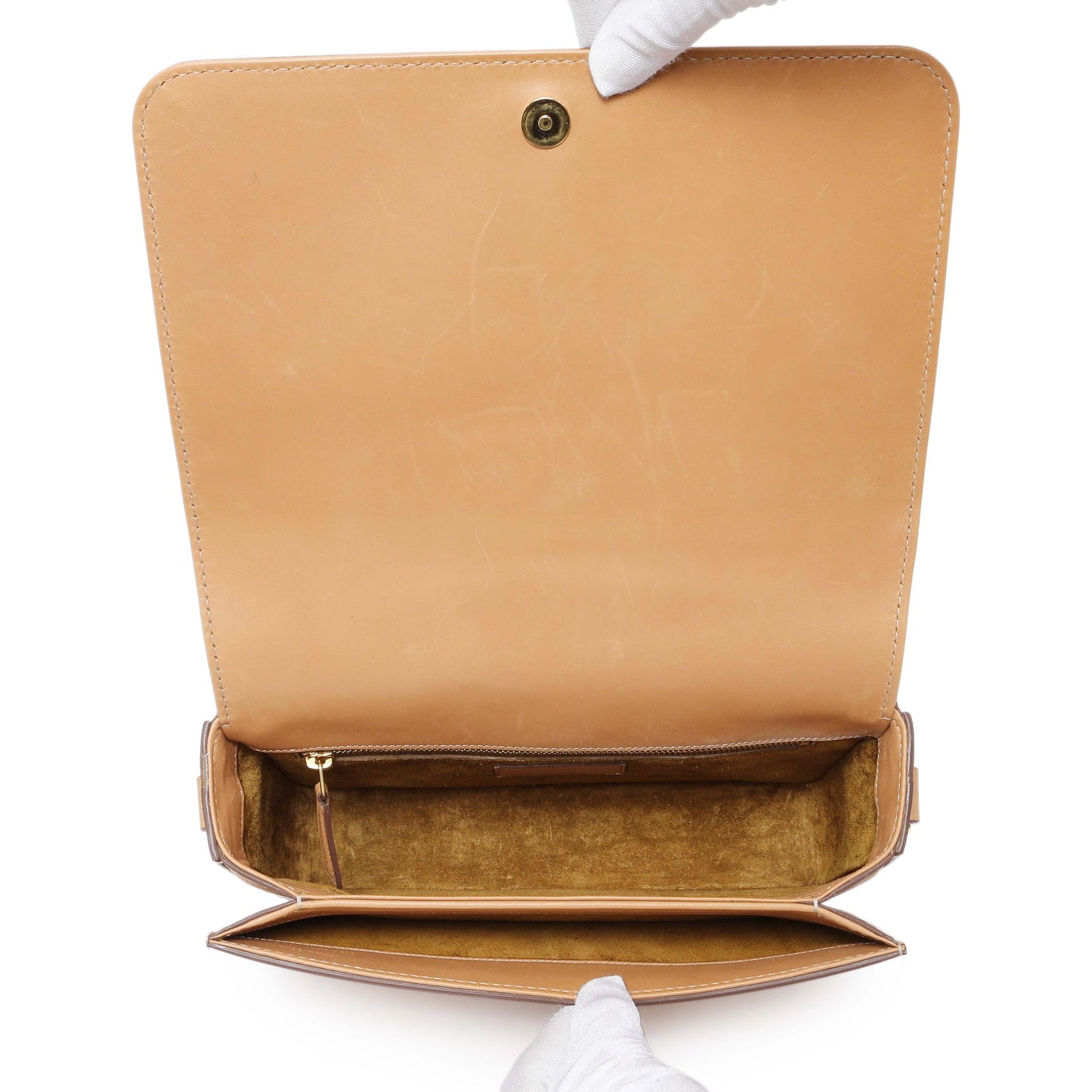 Exclusive Saint Laurent Calfskin University Shoulder Bag — Top View