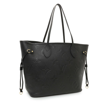 Exclusive Louis Vuitton Black Empreinte Monogram Giant Neverfull MM — Side View