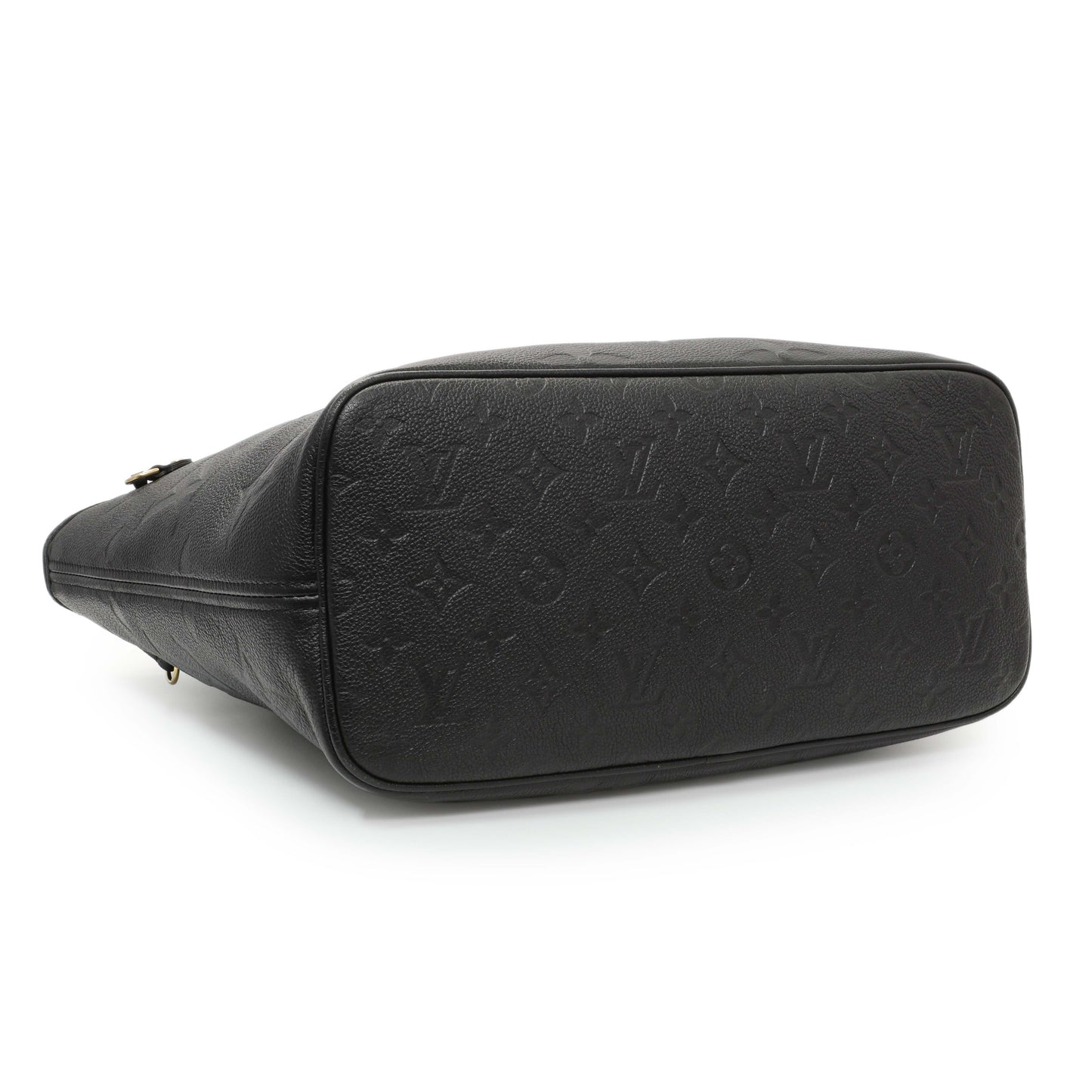 Exclusive Louis Vuitton Black Empreinte Monogram Giant Neverfull MM — Back View