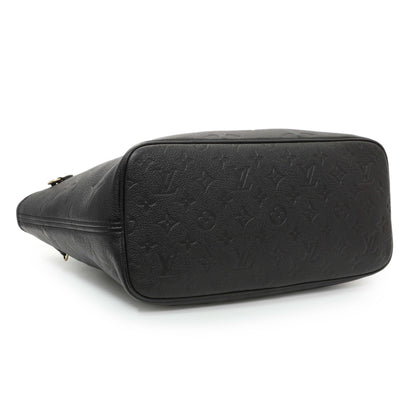 Exclusive Louis Vuitton Black Empreinte Monogram Giant Neverfull MM — Back View