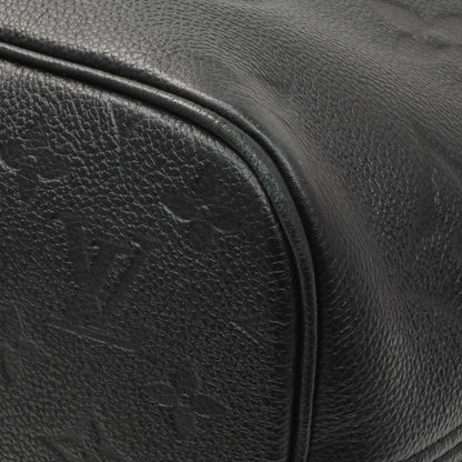 Exclusive Louis Vuitton Black Empreinte Monogram Giant Neverfull MM — Detail View