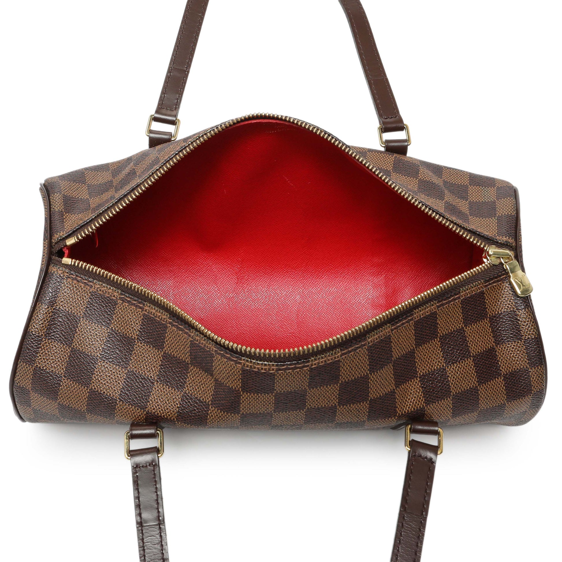 Exclusive Louis Vuitton Damier Ebene Papillon 30 With Companion — Top View