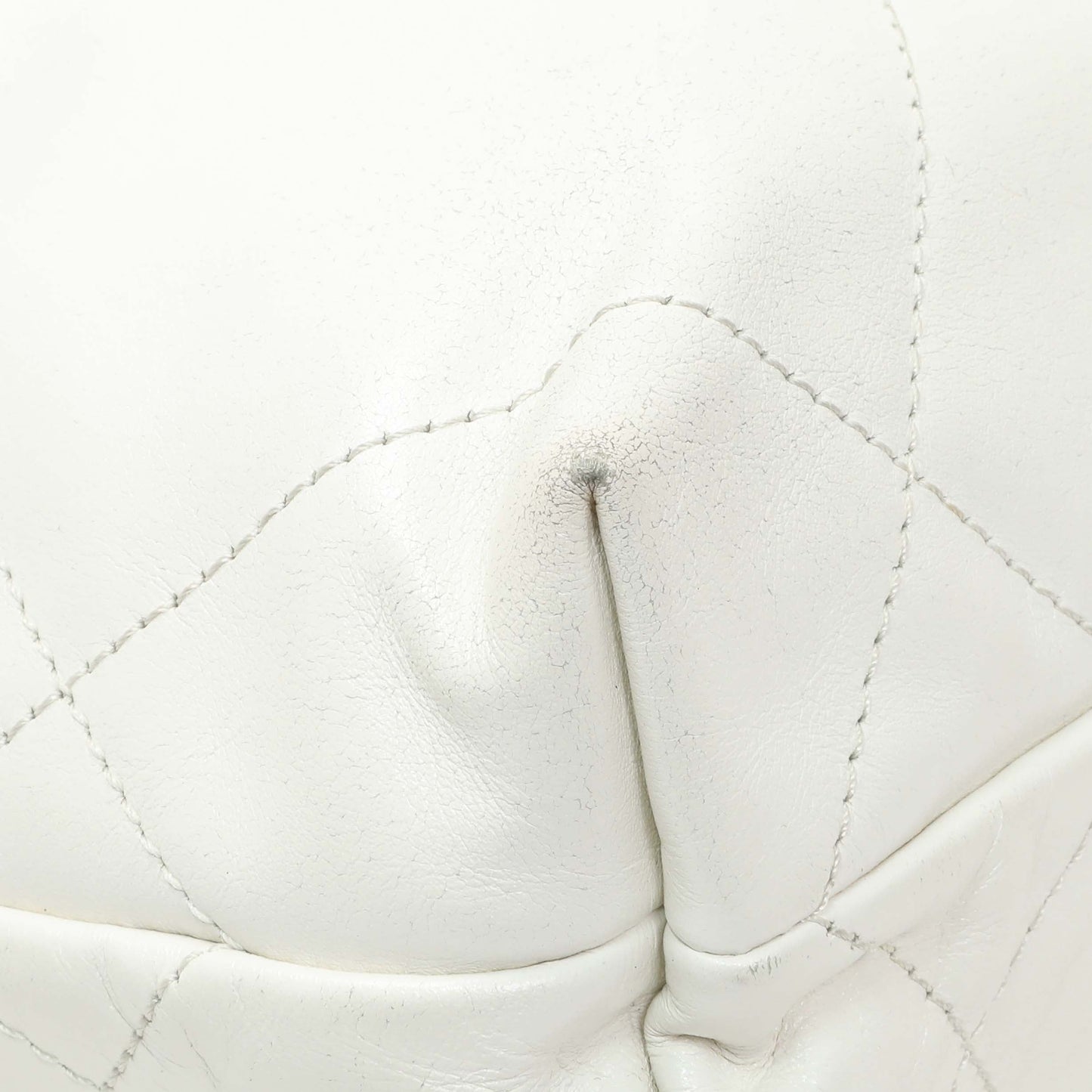 Exclusive Chanel White Shiny Calfskin Quilted Mini Chanel 22 — Lifestyle View