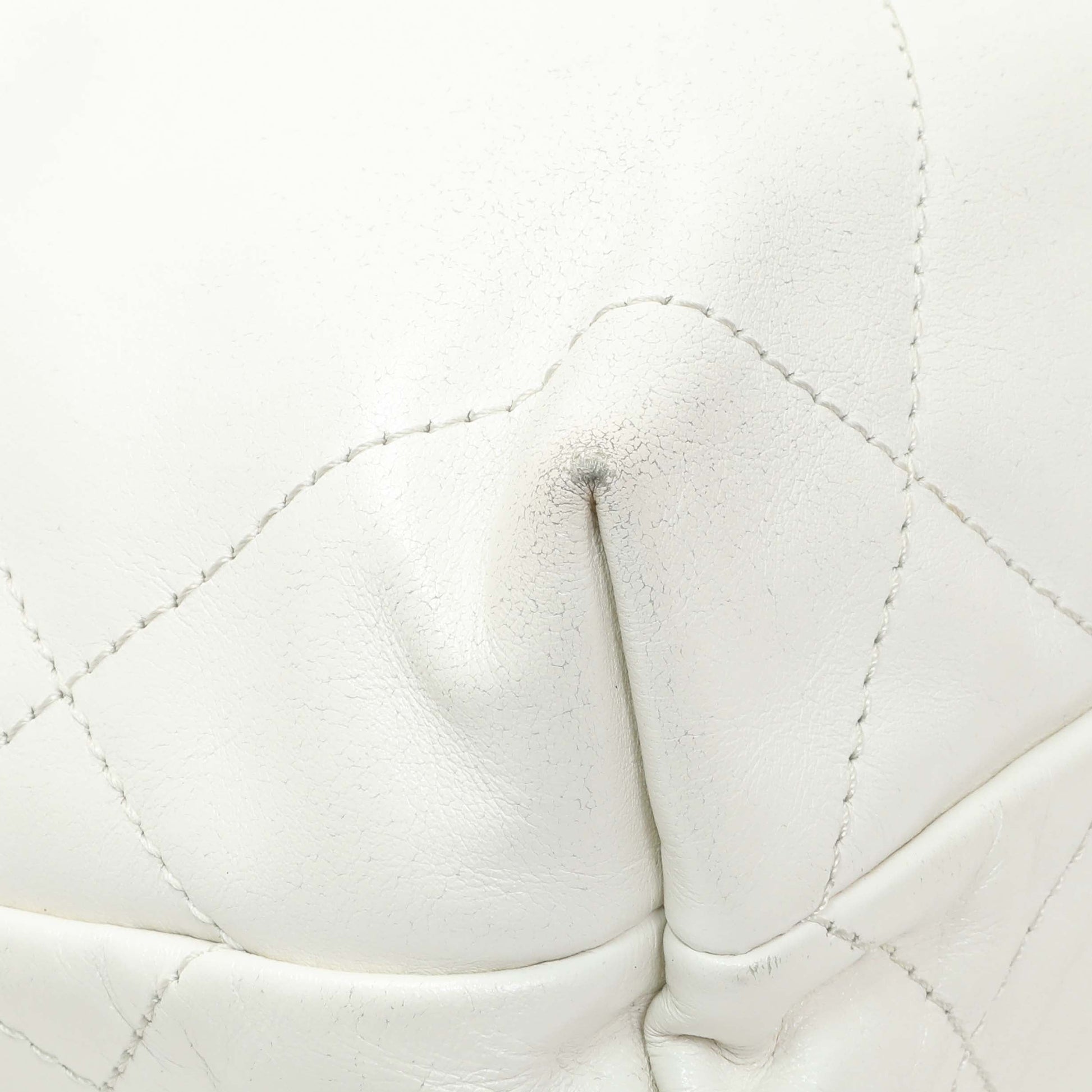 Exclusive Chanel White Shiny Calfskin Quilted Mini Chanel 22 — Lifestyle View