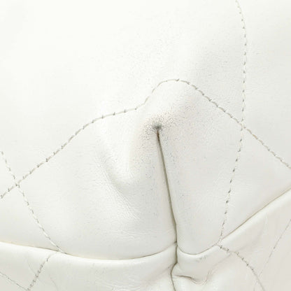 Exclusive Chanel White Shiny Calfskin Quilted Mini Chanel 22 — Lifestyle View