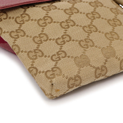 Exclusive Gucci Monogram Double Pocket Belt Bag — Top View