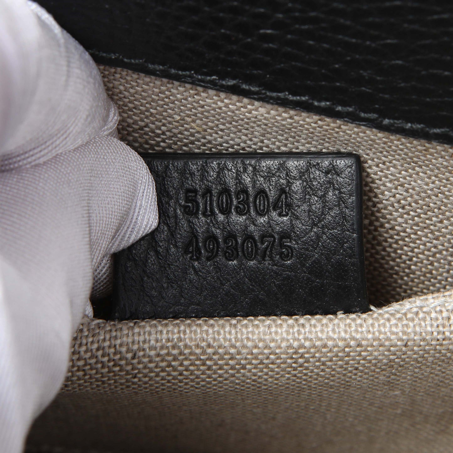 Exclusive Gucci Black Dollar Calfskin Small Interlocking G Shoulder Bag — Lifestyle View