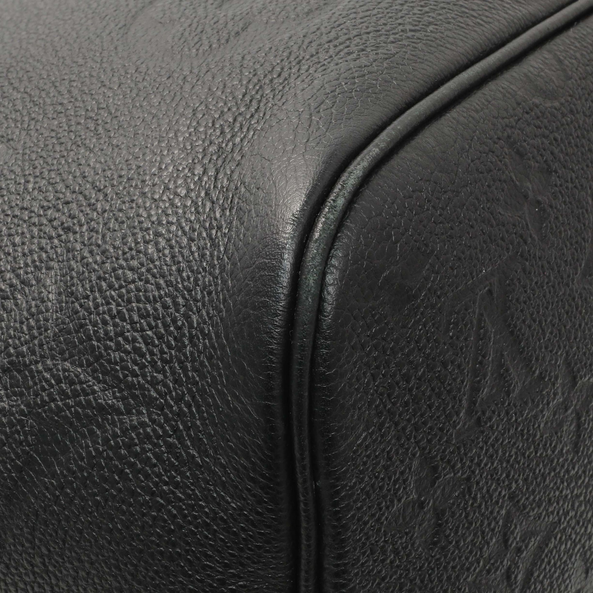 Exclusive Louis Vuitton Black Empreinte Monogram Giant Neverfull MM — Lifestyle View