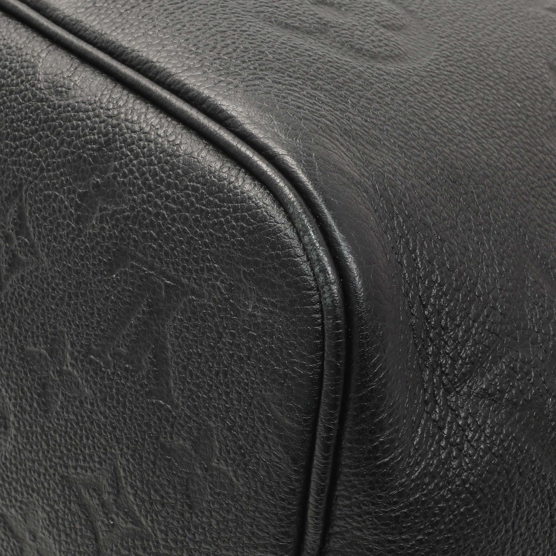 Exclusive Louis Vuitton Black Empreinte Monogram Giant Neverfull MM — Alternate View 7