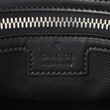 Exclusive Gucci Black GG Supreme Monogram Belt Bag — Detail View
