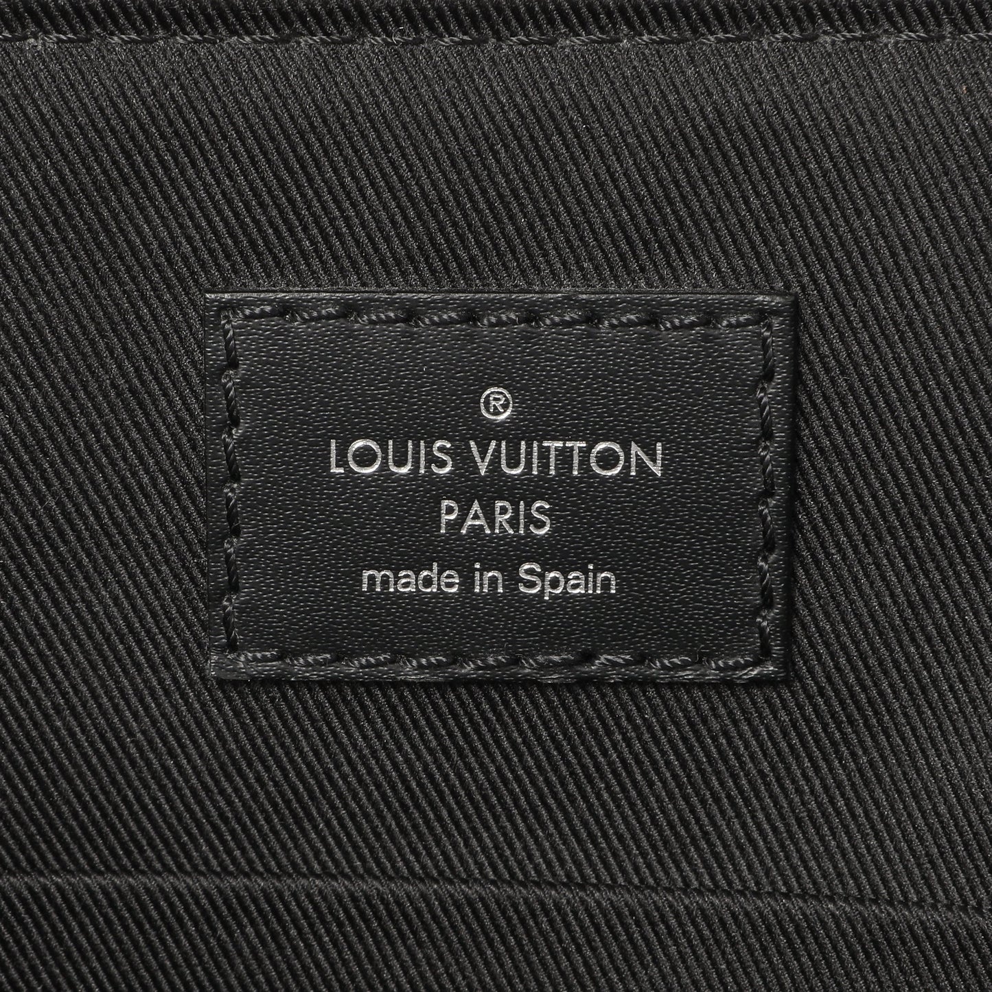 Exclusive Louis Vuitton Damier Graphite District PM — Detail View