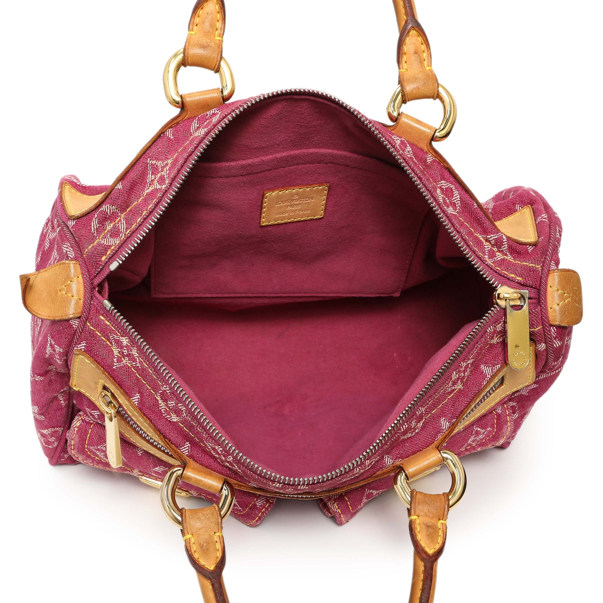 Exclusive Louis Vuitton Pink Monogram Denim Neo Speedy — Alternate View 8