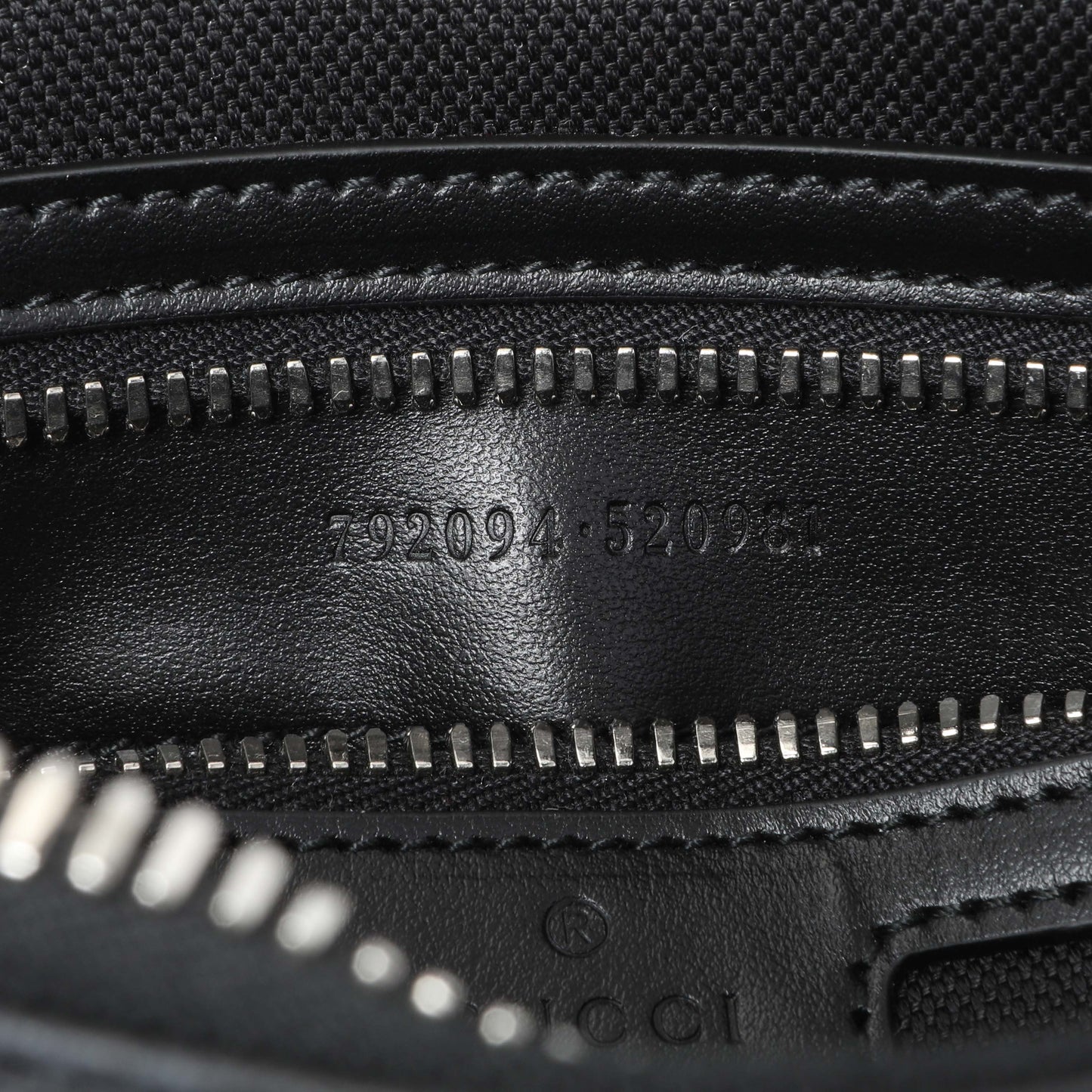 Exclusive Gucci Black GG Supreme Monogram Belt Bag — Lifestyle View