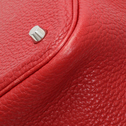 Exclusive Hermes Red Clemence Picotin 22 — Detail View