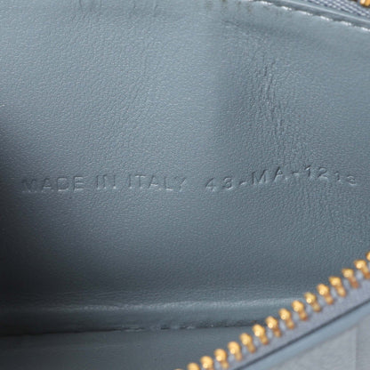 Exclusive Christian Dior Blue Supple Calfskin Cannage Caro Cosmos Zipped Card Holder — Alternate View 10