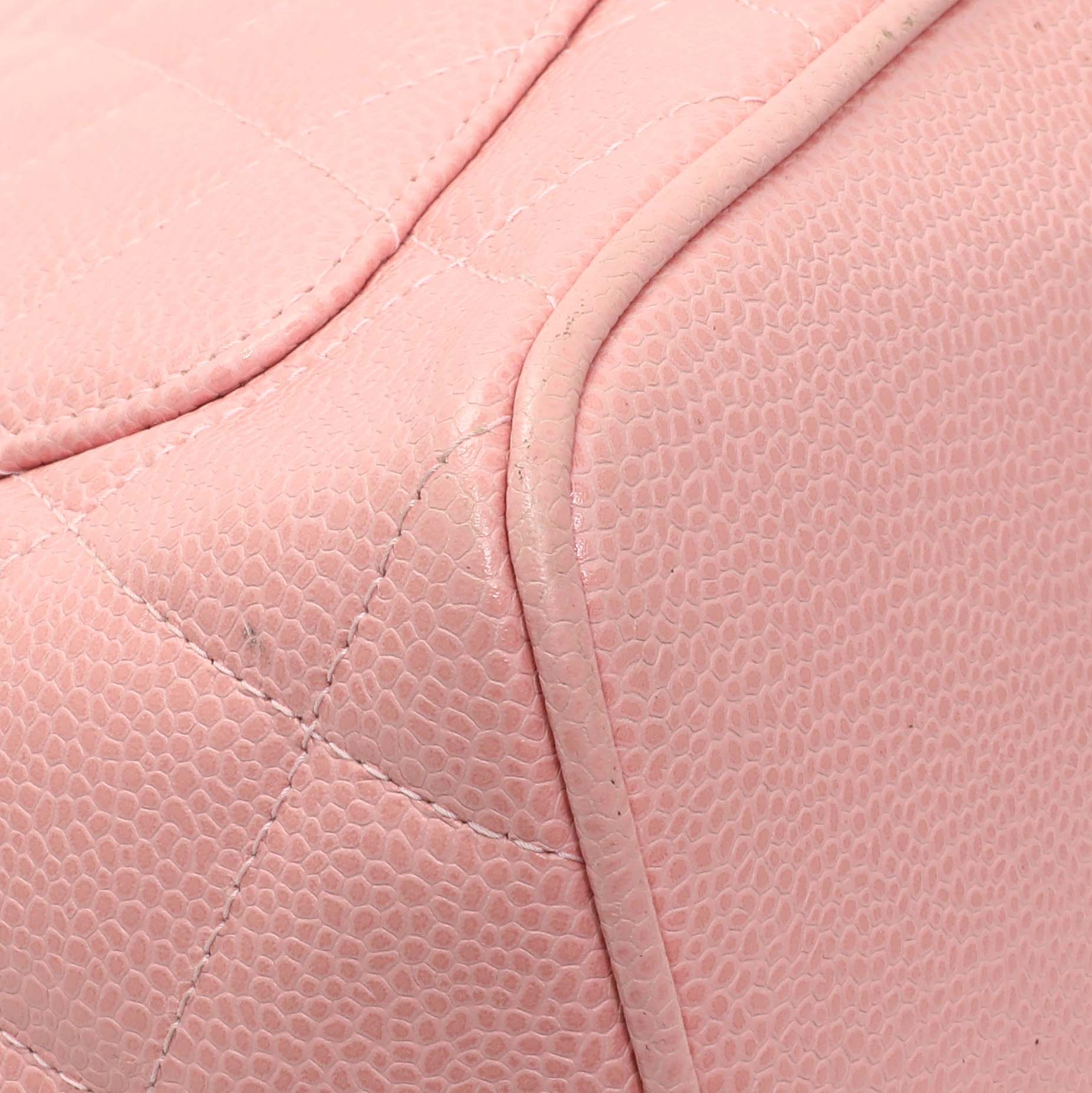 Exclusive Chanel Pink Quilted Caviar Medallion Tote — Lifestyle View