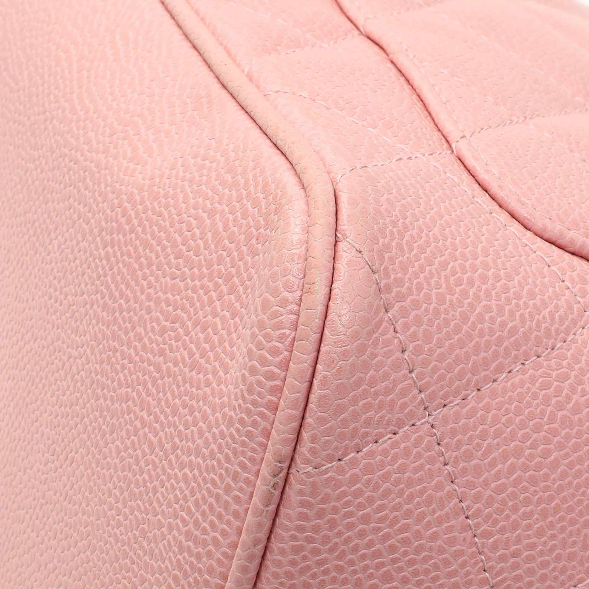Exclusive Chanel Pink Quilted Caviar Medallion Tote — Alternate View 7