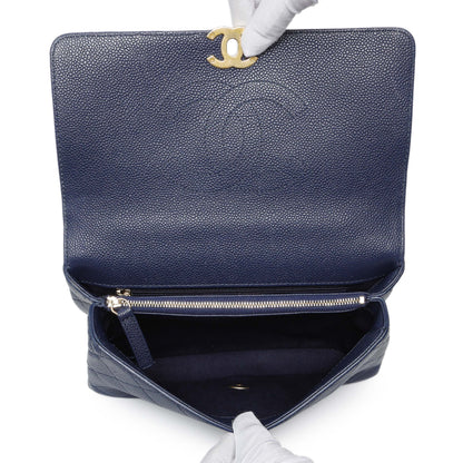 Exclusive Chanel Navy Blue Caviar City Walk Flap — Alternate View 8