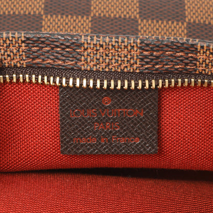 Exclusive Louis Vuitton Damier Ebene Trousse Make Up Bag Pochette — Detail View