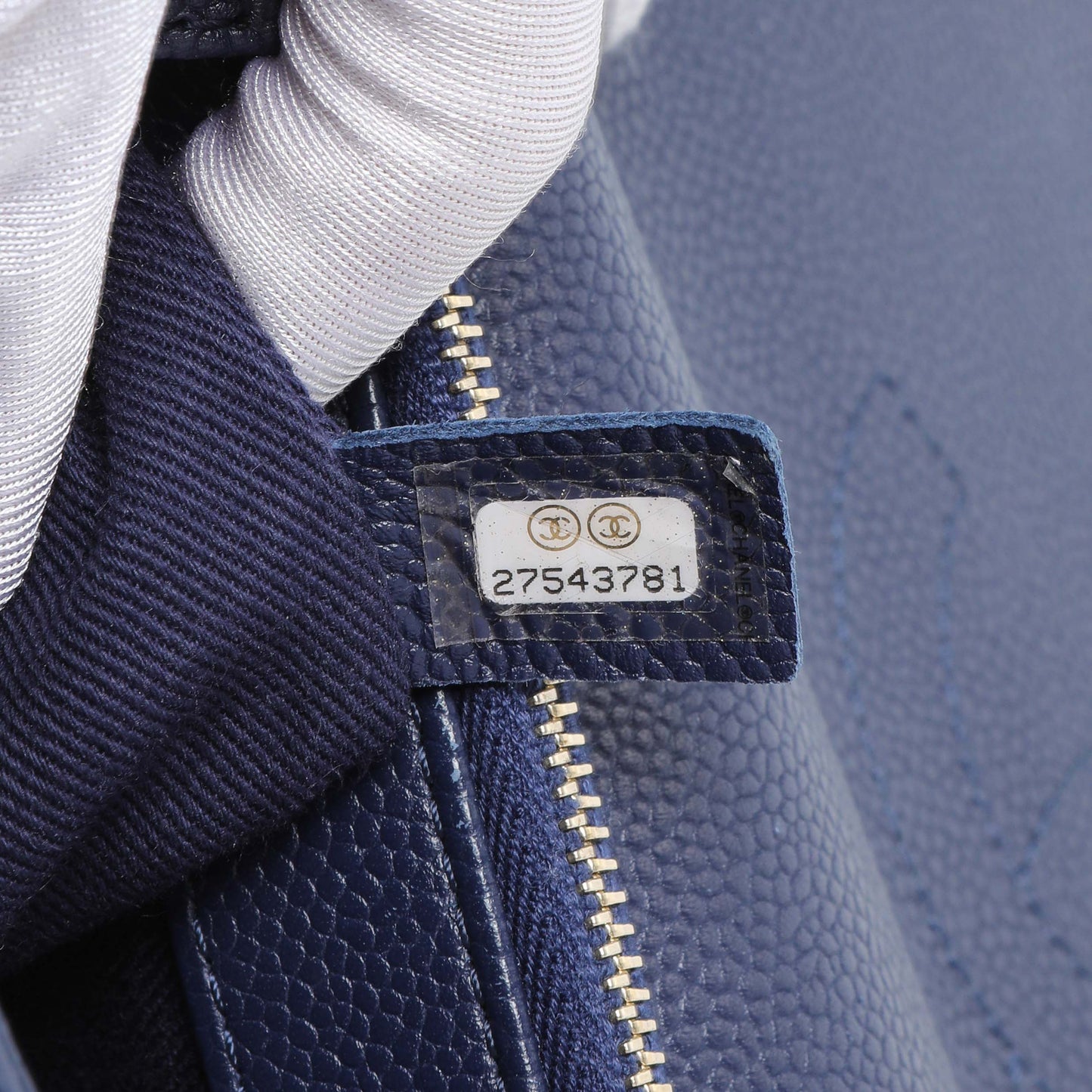 Exclusive Chanel Navy Blue Caviar City Walk Flap — Alternate View 10