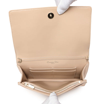 Exclusive Christian Dior Beige Grained Calfskin Diorama Wallet on Chain Pouch — Alternate View 12