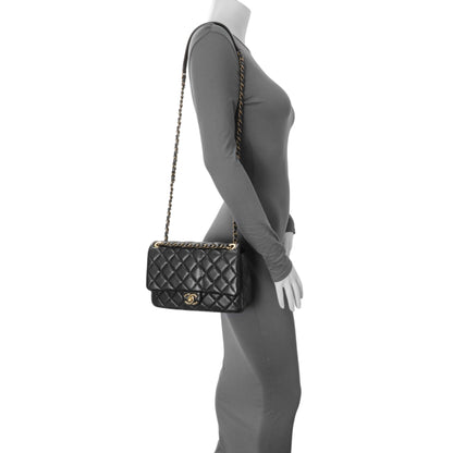 Exclusive Chanel Black Quilted Caviar Small Flap — Alternate View 7