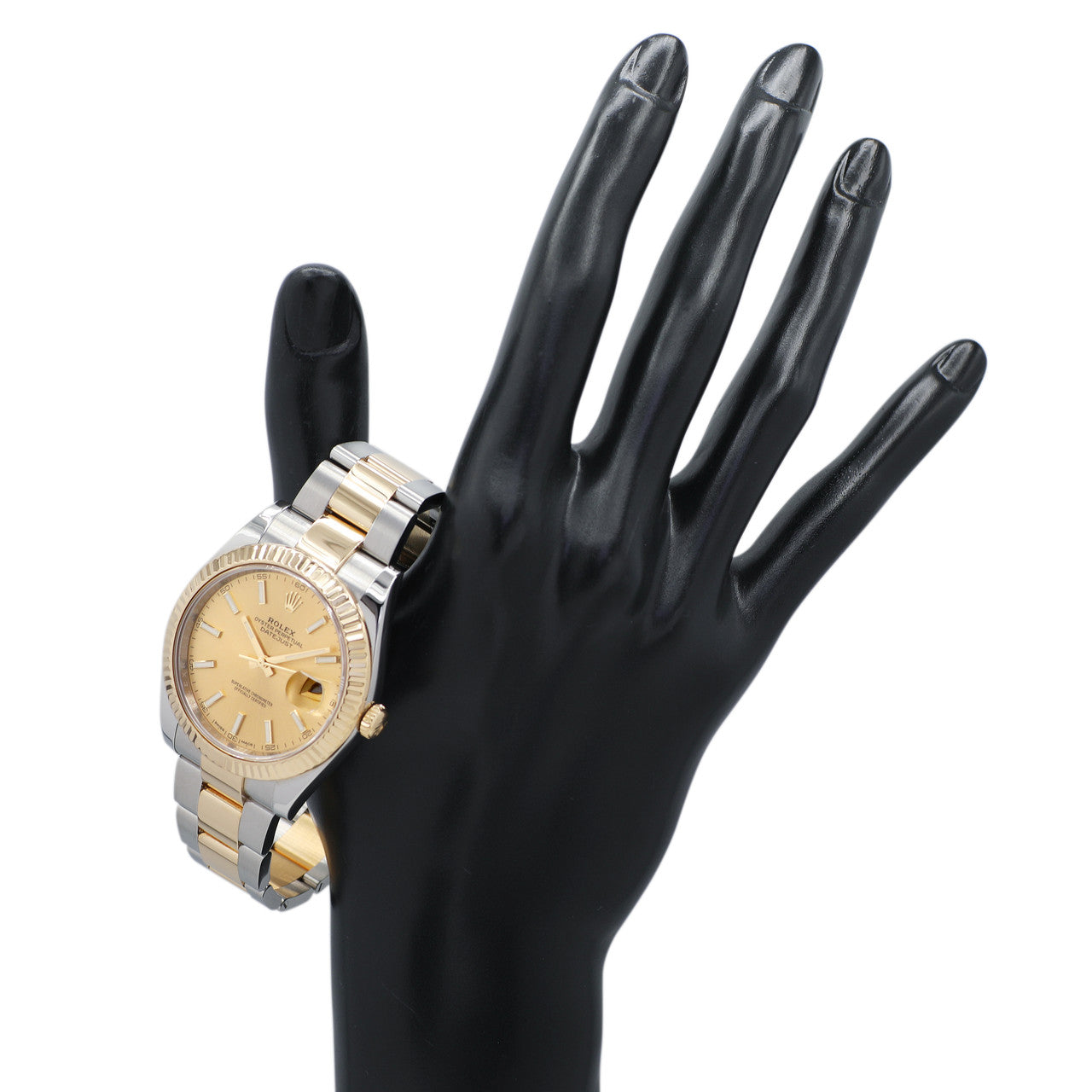 Exclusive Rolex 18K Yellow Gold Stainless Steel Datejust 41 126333 — Detail View