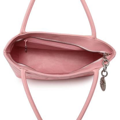 Exclusive Chanel Pink Quilted Caviar Medallion Tote — Alternate View 8