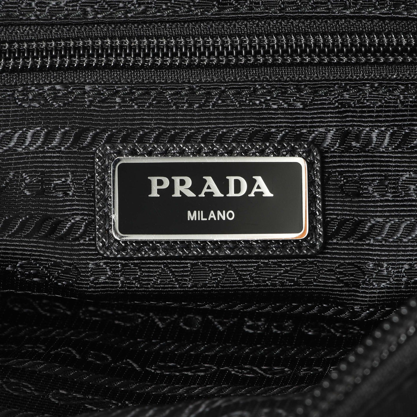 Exclusive Prada Black Tessuto Nylon Messenger — Lifestyle View