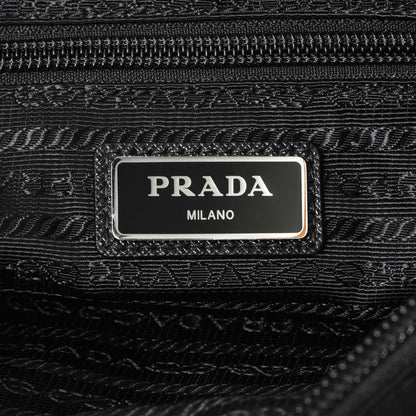 Exclusive Prada Black Tessuto Nylon Messenger — Lifestyle View