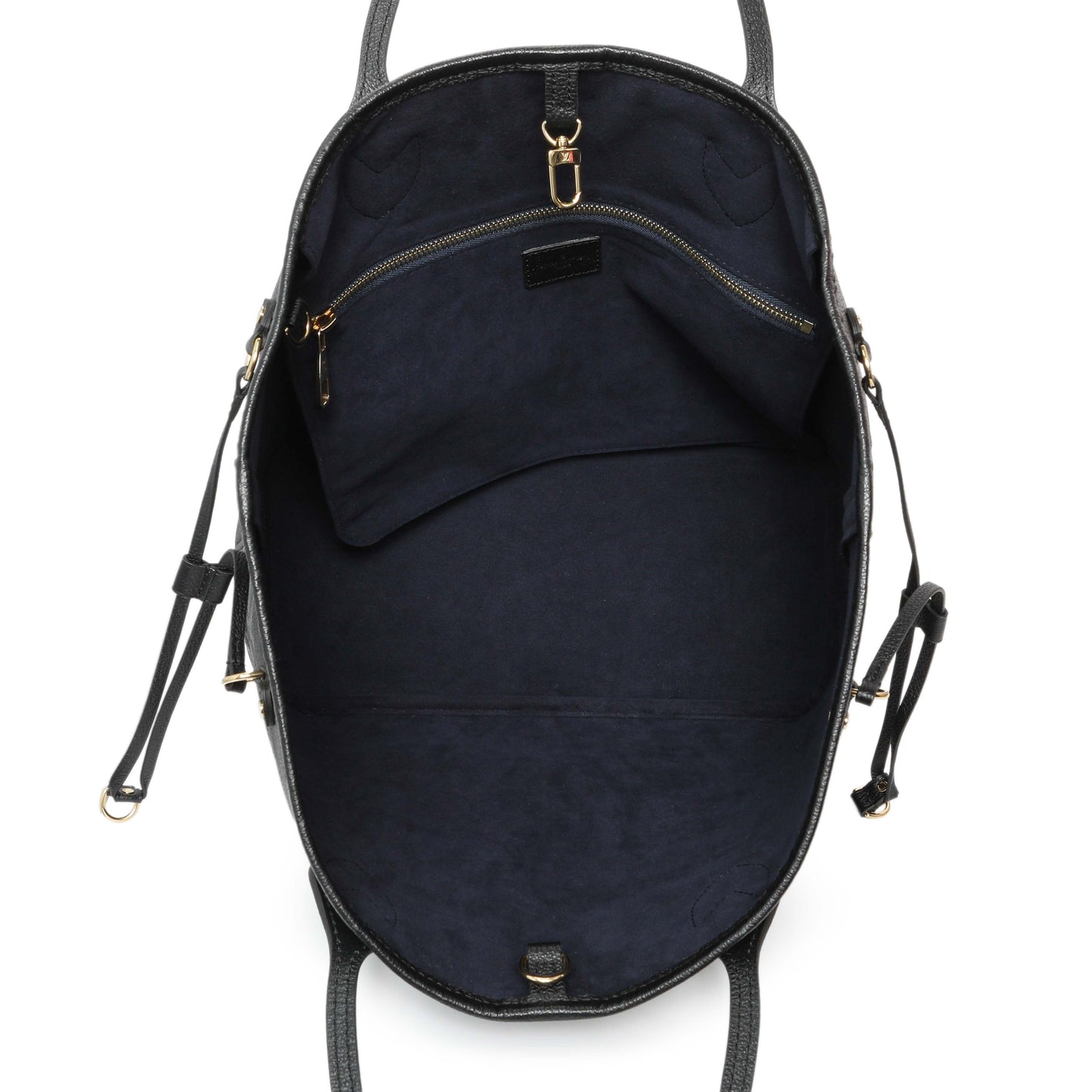 Exclusive Louis Vuitton Black Empreinte Monogram Giant Neverfull MM — Alternate View 8