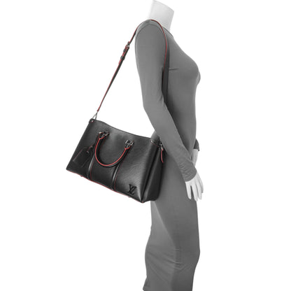Exclusive Louis Vuitton Black Epi Soufflot MM — Alternate View 8