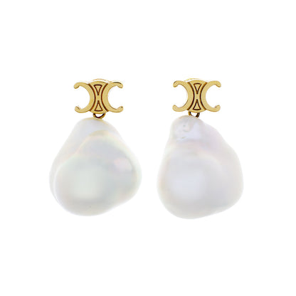 Exclusive Celine Les Perles Baroque Earrings — Front View